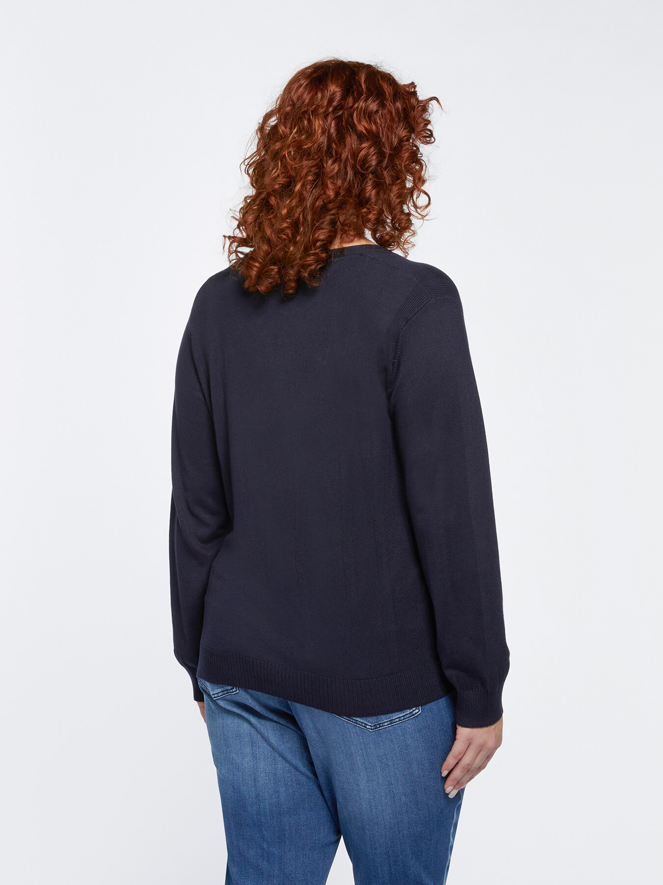 ECOVERO&trade; viscose V-neck cardigan image number 1