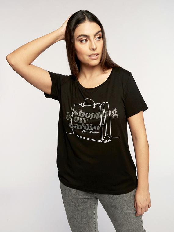 Fiorella Rubino T-shirt Shopping is my cardio Donna