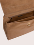 Handbag with front pocket and rigid handle image number 4