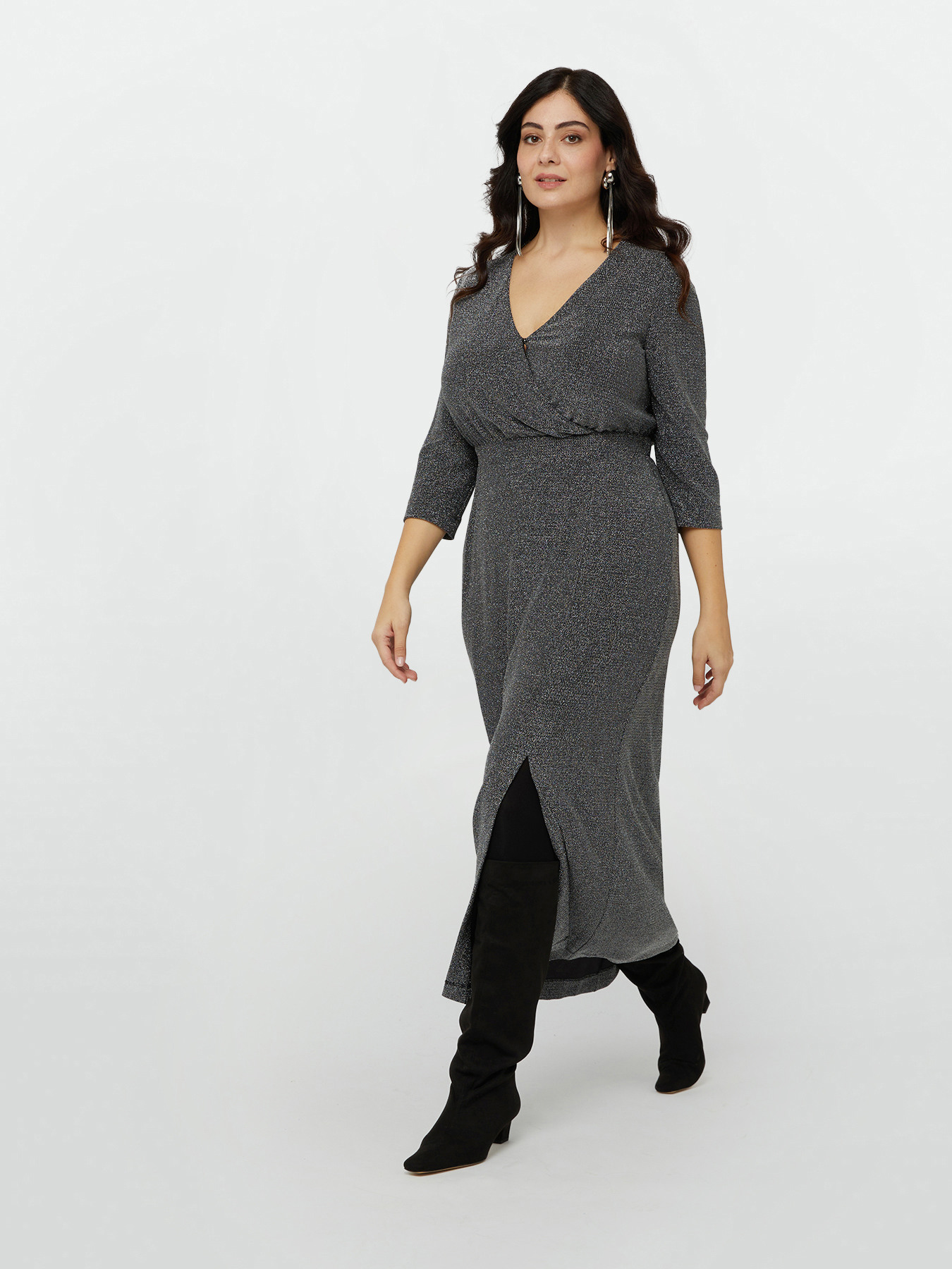 Robe longue lurex image number 0