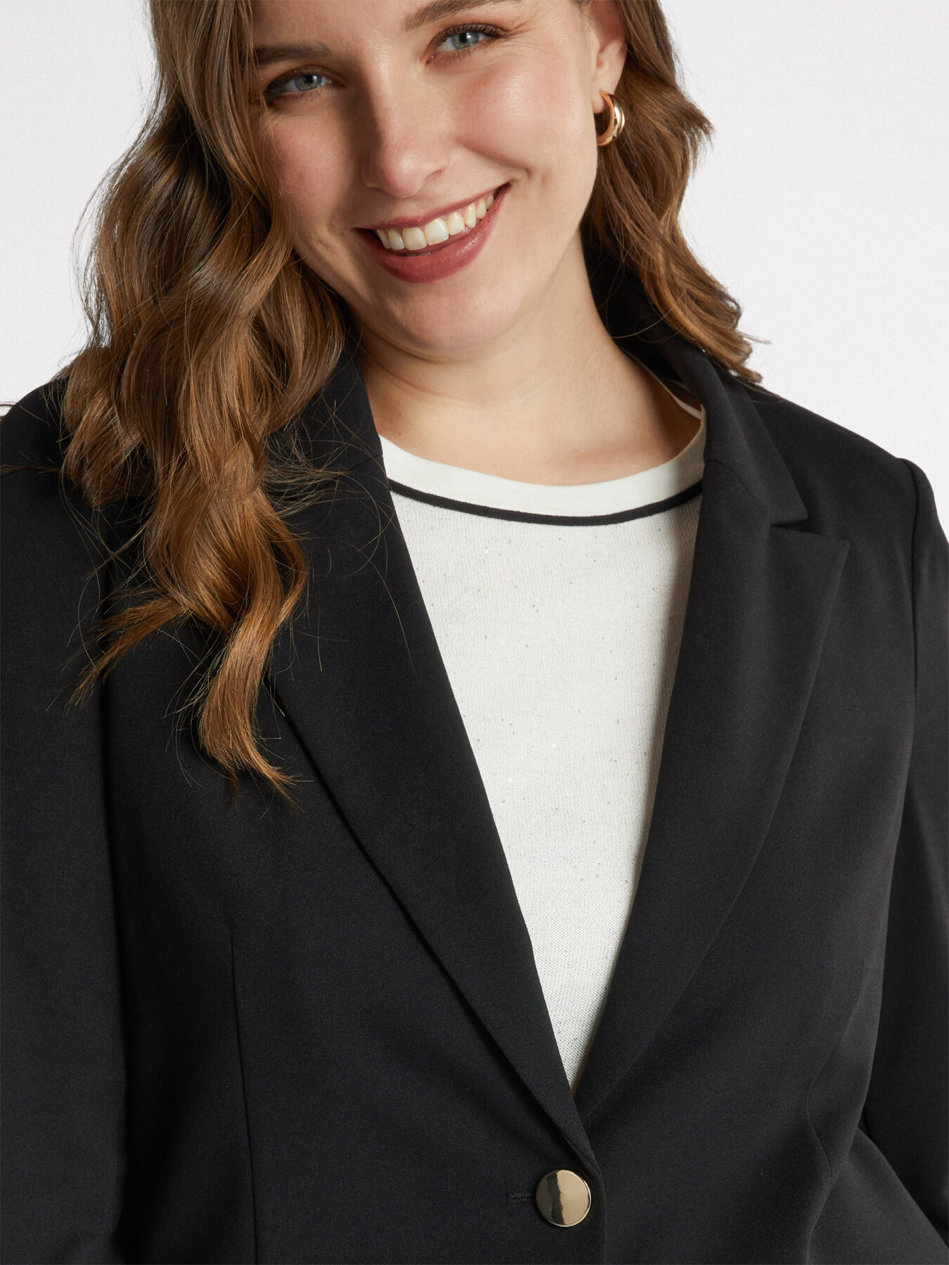 Blazer in tessuto stretch image number 3