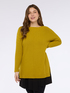 Long sweater with boat neckline image number 0