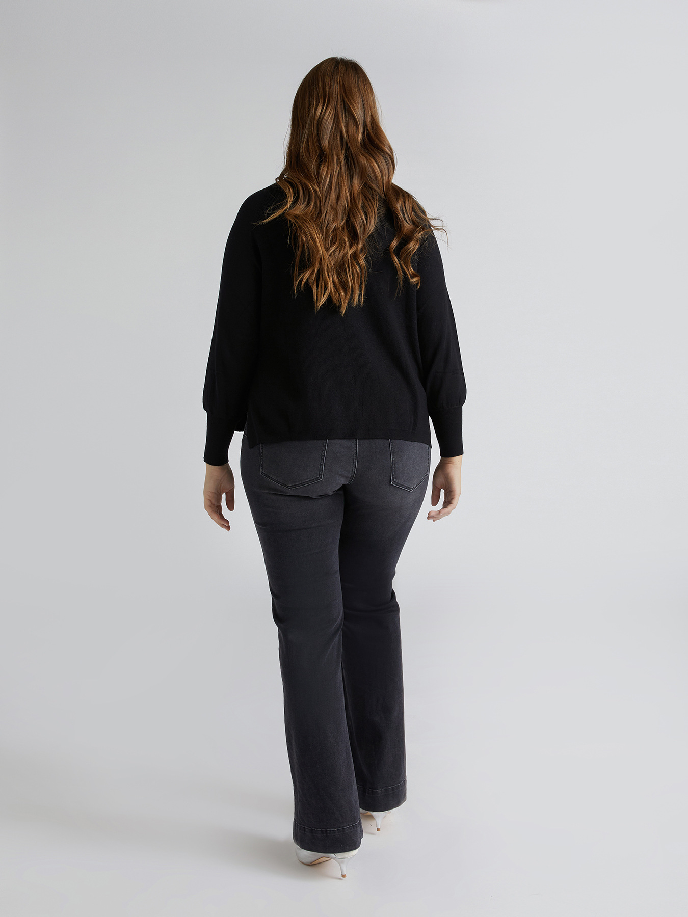 Jeans flare neri Turchese #livegreen image number 1