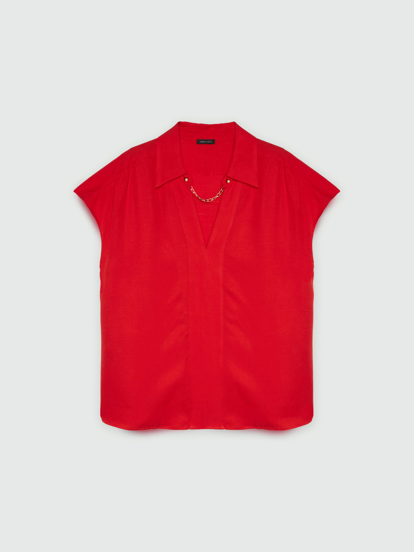 Blusa con cadenas con fibras TENCEL™ image number 4