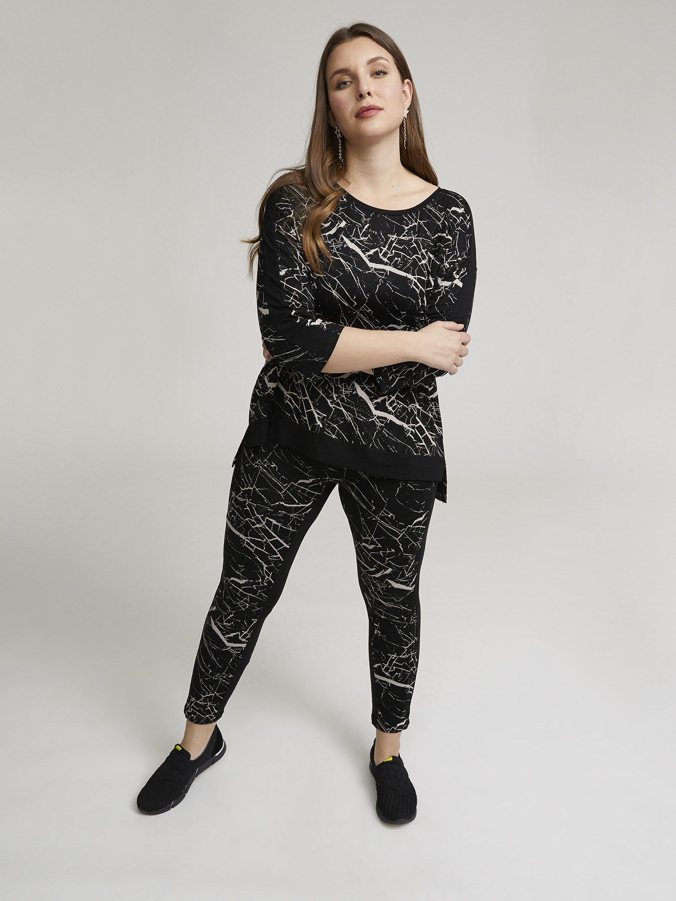 Leggings "GO." stampati image number 0