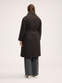 Wool-blend coat with waist belt image number 1