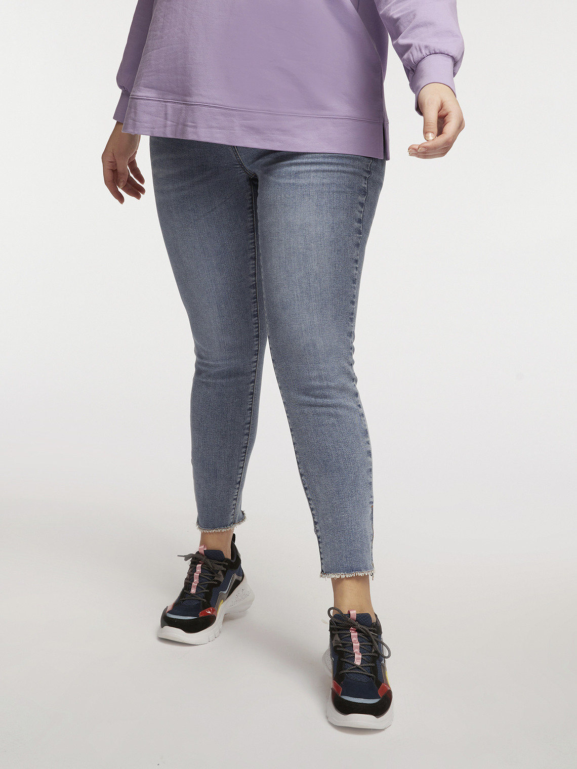 Jeggings con cremallera en la parte inferior Smart Denim Collection -  FiorellaRubino.com - ES
