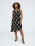 Sleeveless printed dress image number 3