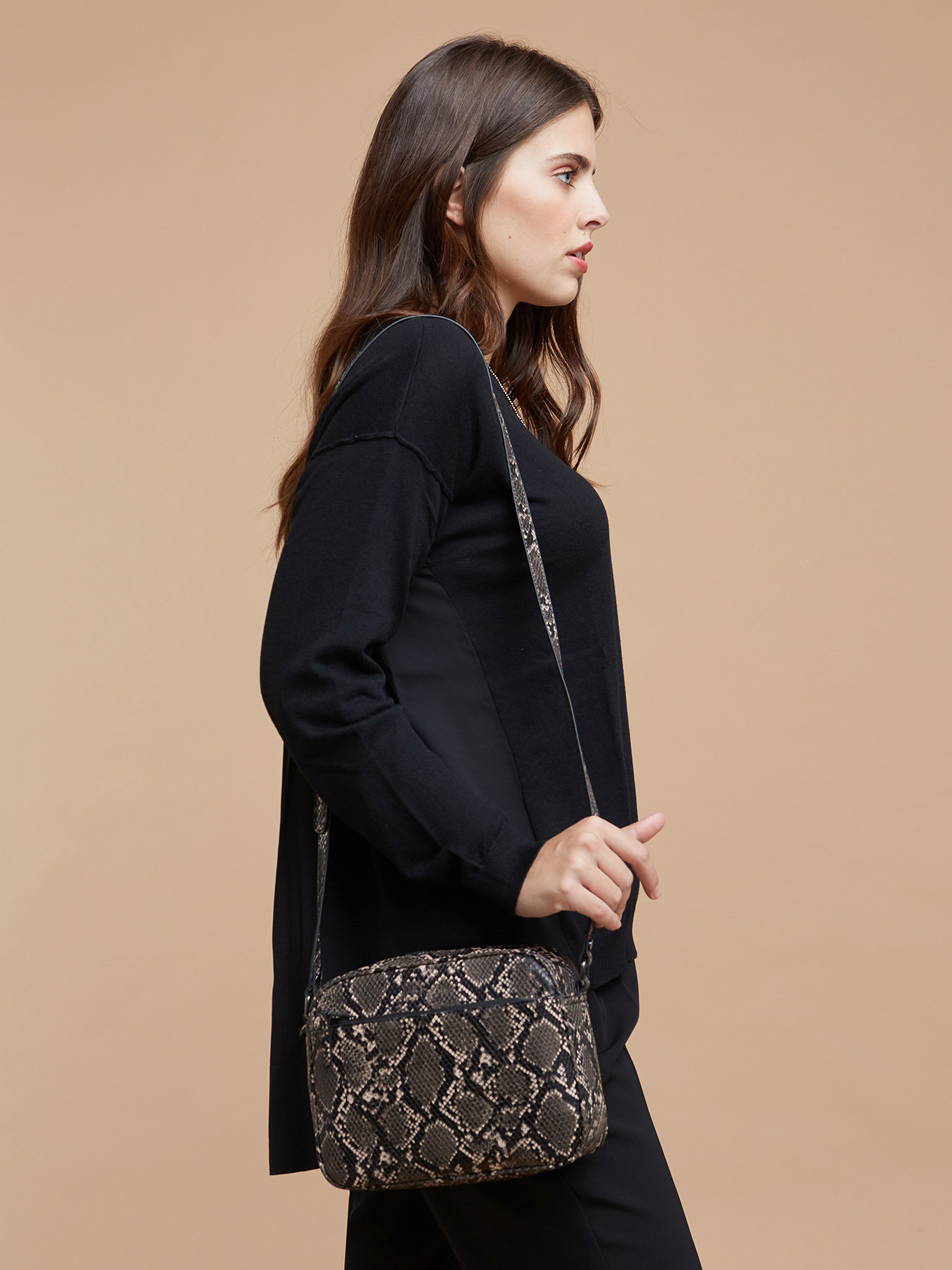 Sac &agrave; bandouli&egrave;re impression serpent image number 3