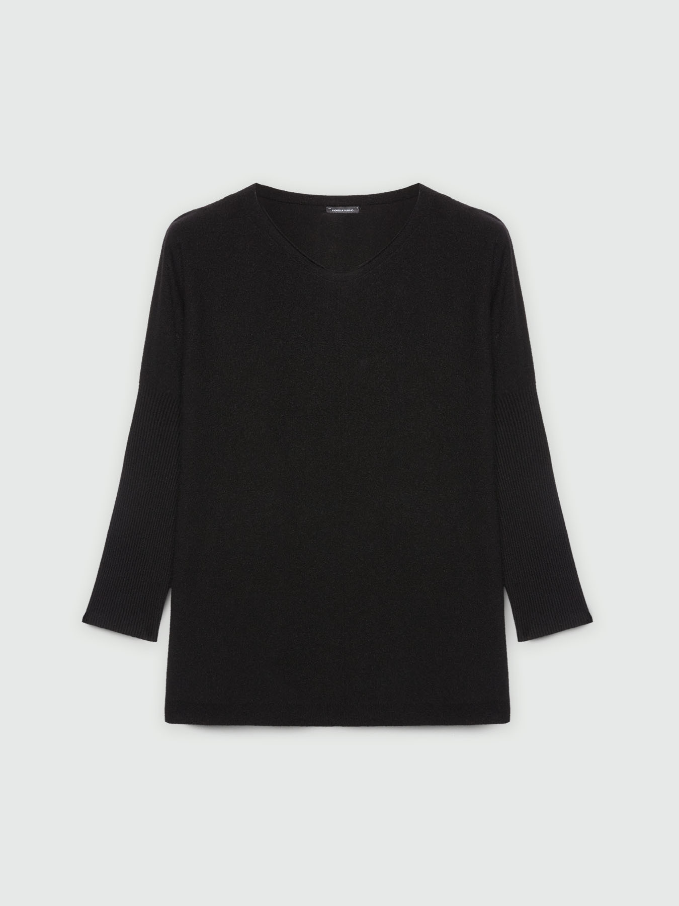 Oversized sweater with ribbed sleeves image number 4