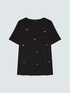 T-shirt in cotone con charm libellula image number 4