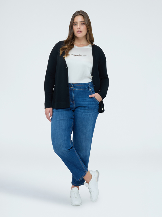 Balloon Jeans blue wash washed effect