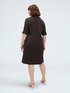 Power shirtdress in viscose satin image number 1