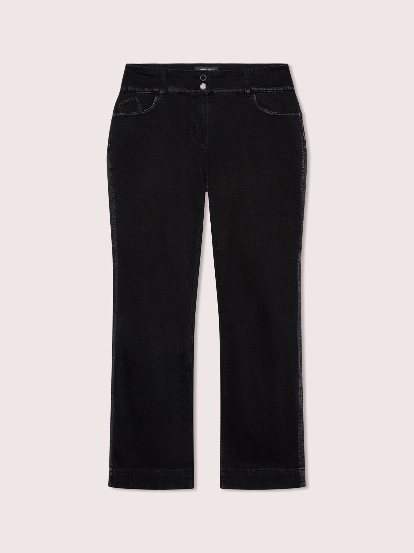 Dark rinse wash bootcut jeans image number 4