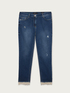 Jeans skinny Giada con pizzo al fondo image number 3