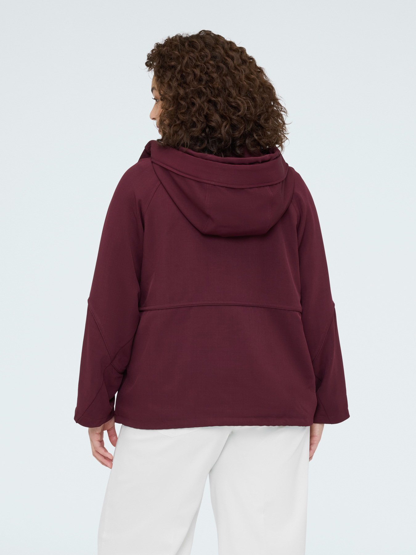 Wool parka with hood image number 1