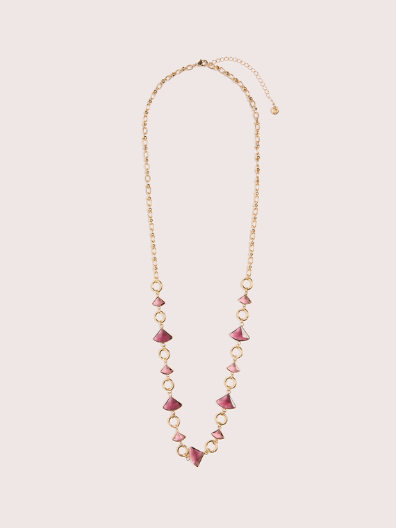 Necklace with triangular elements