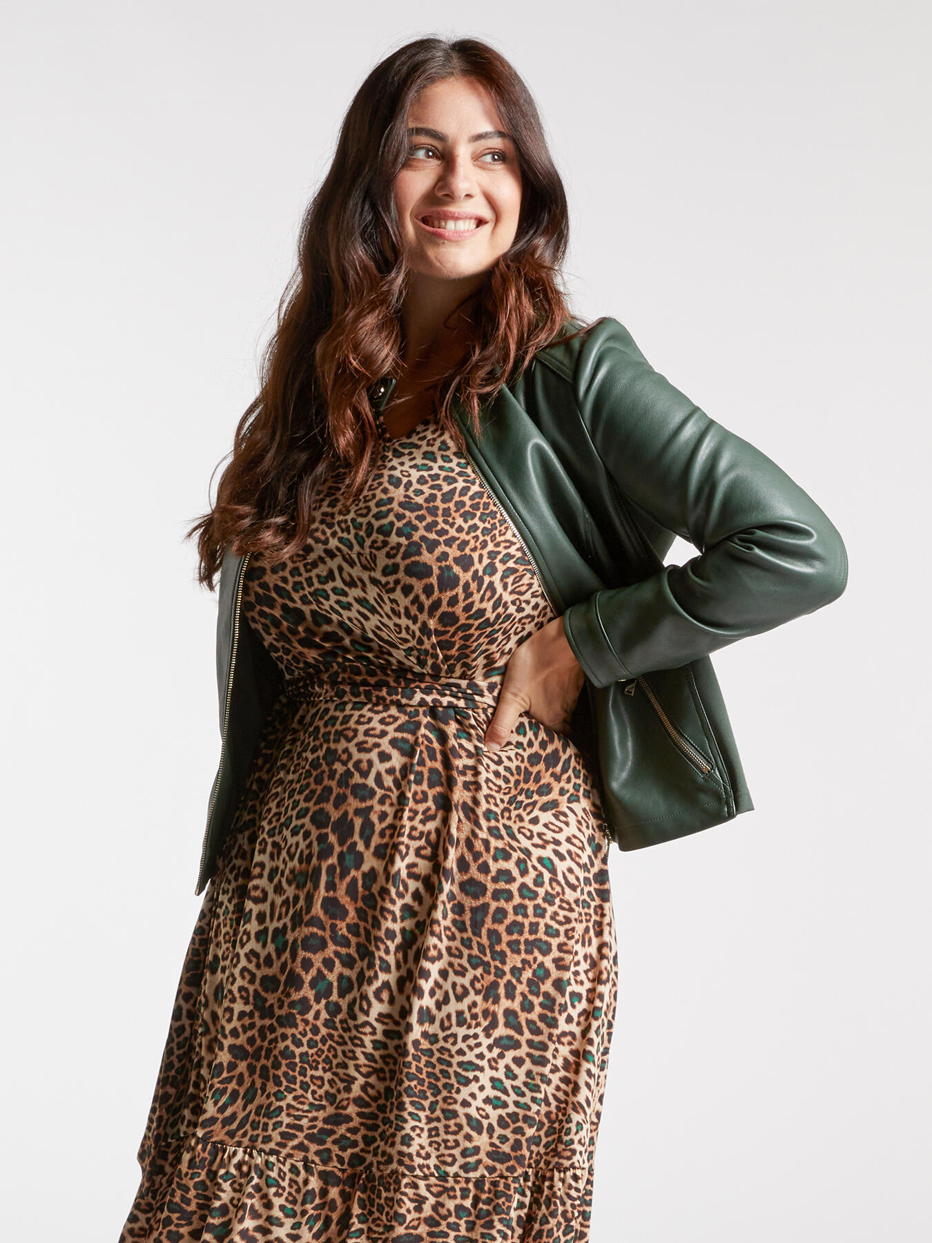 Giacca biker in similpelle image number 0