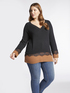 Maglia con bordo in pizzo al fondo image number 2