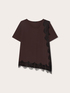 Top asimmetrico con bordo in pizzo image number 4