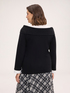 Pull avec insert effet chemise image number 1