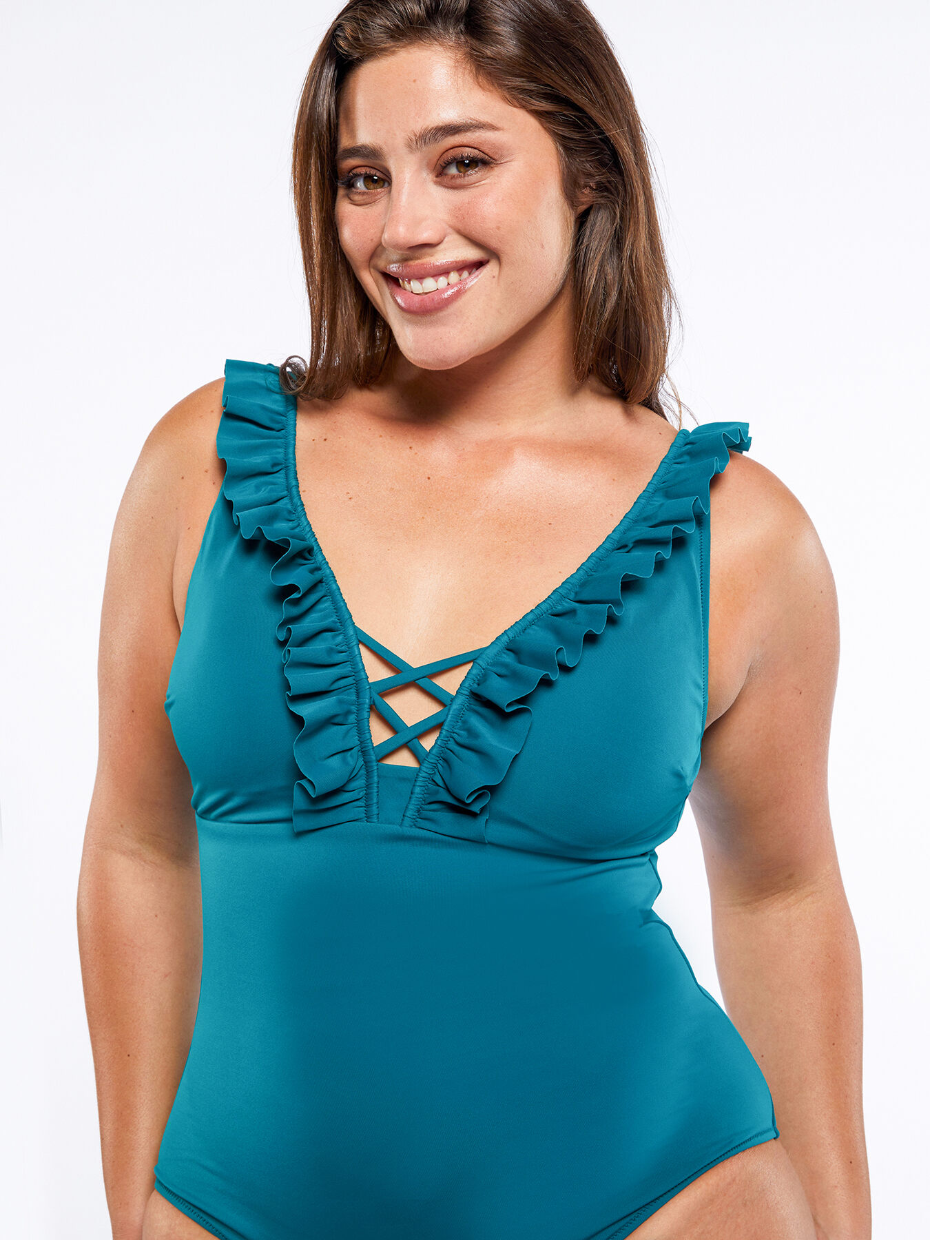 Maillot de bain une pi&egrave;ce &agrave; volants image number 4