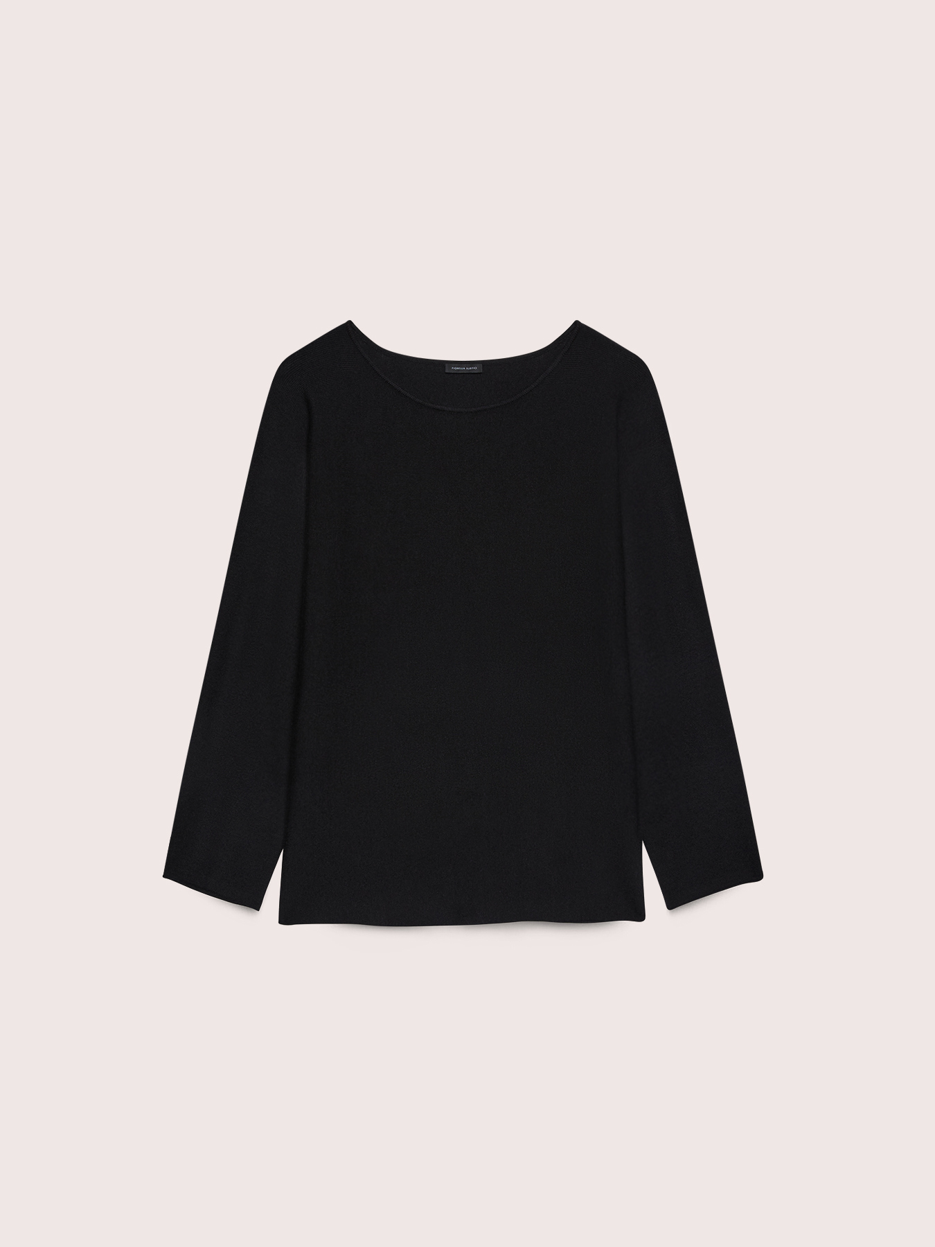 Boat neck sweater in viscose blend image number 4
