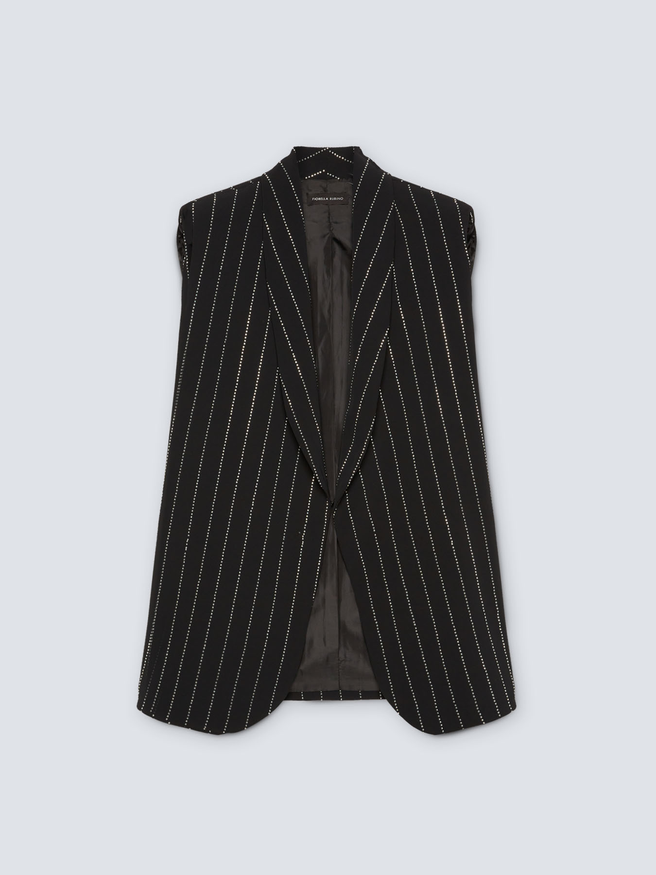 Pinstriped waistcoat with small studs image number 6