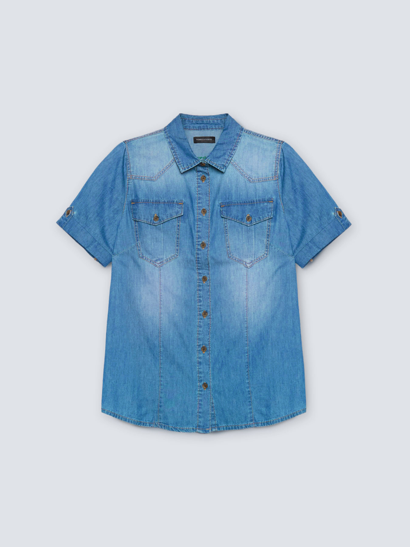 Camicia in chambray image number 2
