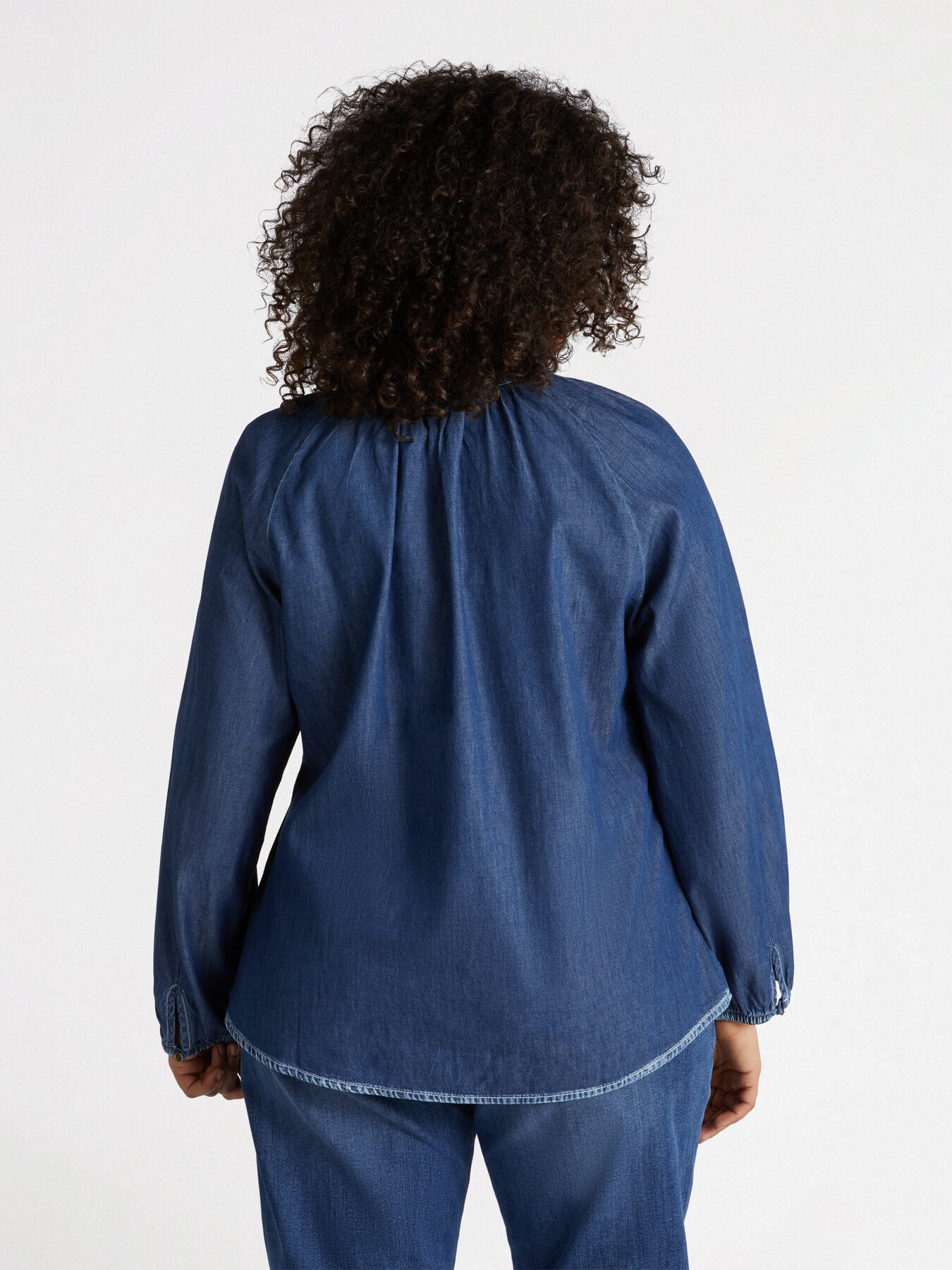 Blusa in denim image number 1