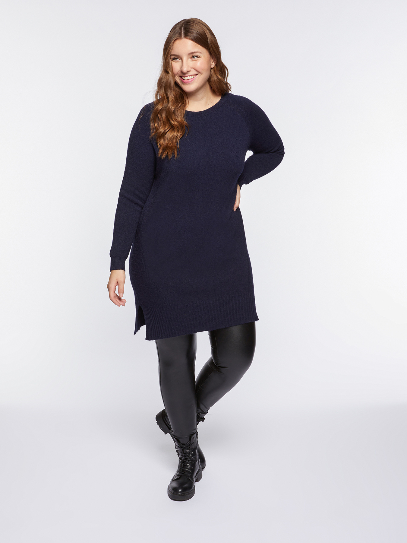 Jersey largo de color liso image number 0