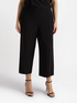 Pantaloni cropped ampi in jersey image number 0