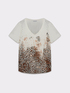 T-shirt con stampa animalier image number 3