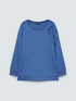 Sudadera con bordado floral y cut out image number 1