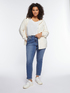 Skinny jeans with buttons at the hemline image number 3
