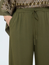 Wide Leg Pants with drawstring waist image number 3