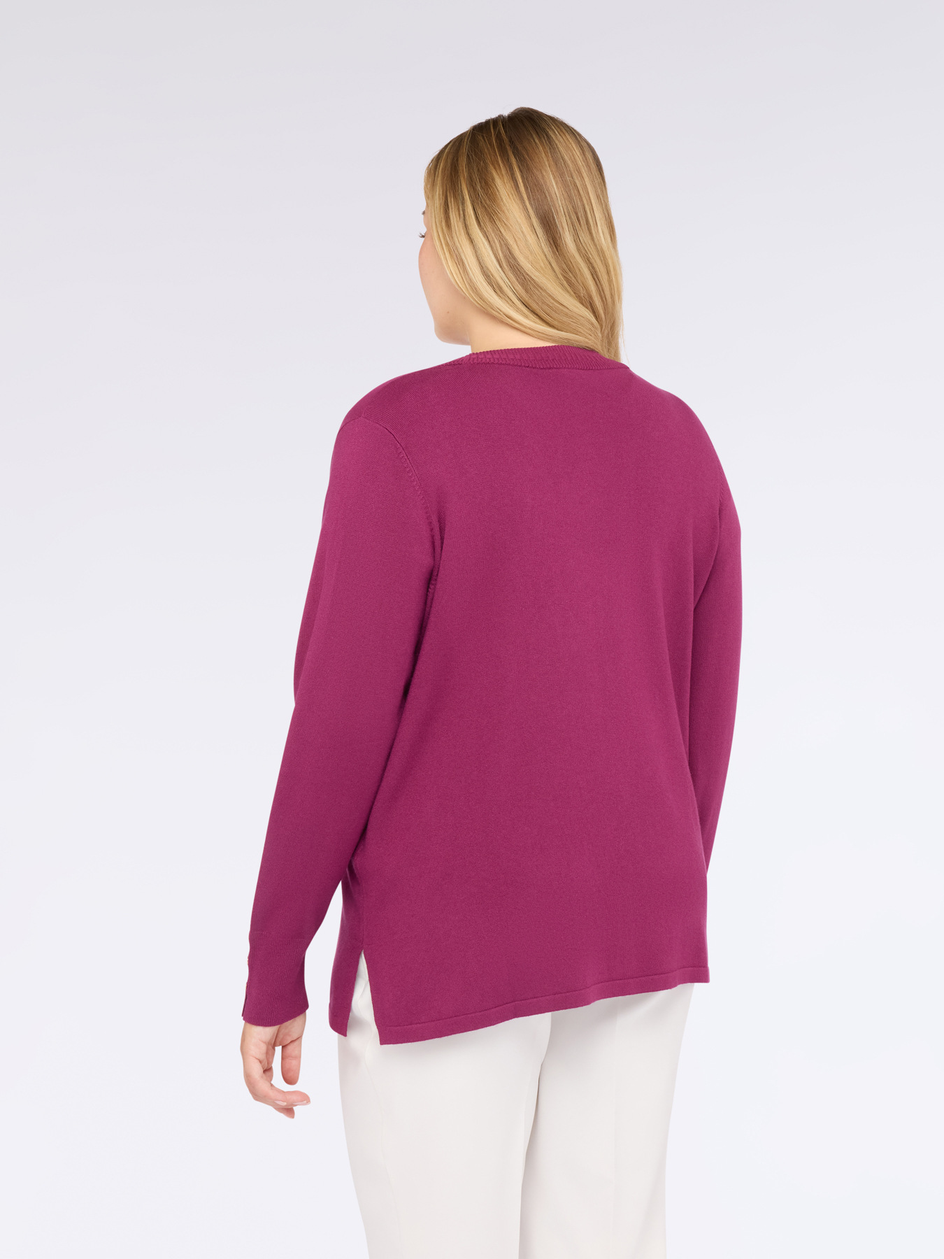 Cardigan col V avec boutons image number 1