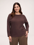 Boat neck sweater in viscose blend image number 0