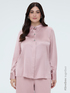 Chemise en satin avec boutons bijoux image number 0