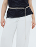Chain belt with crystal embellishments image number 0