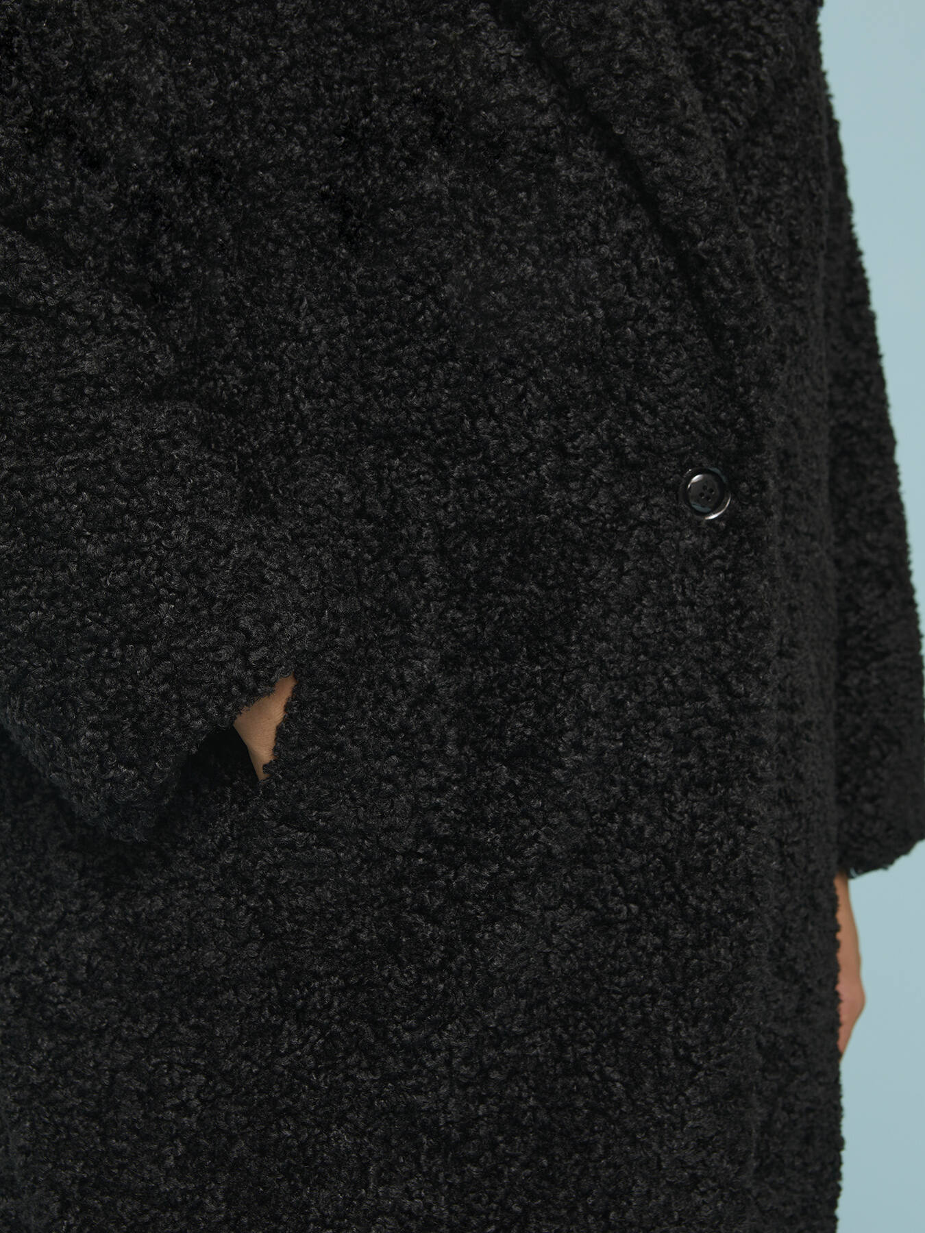 Long teddy coat image number 3