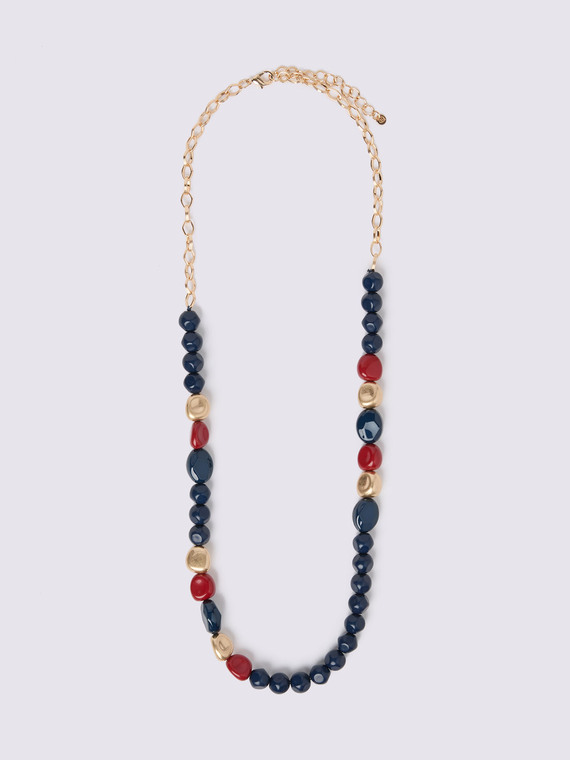 Collana con perle multicolore e applicazioni - vista alternativa | Fiorella Rubino
