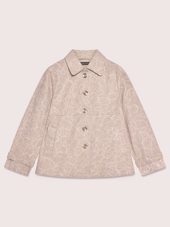 Jacke aus bestickter Stoff