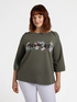INSPIRE sweatshirt with floral embroidery image number 0