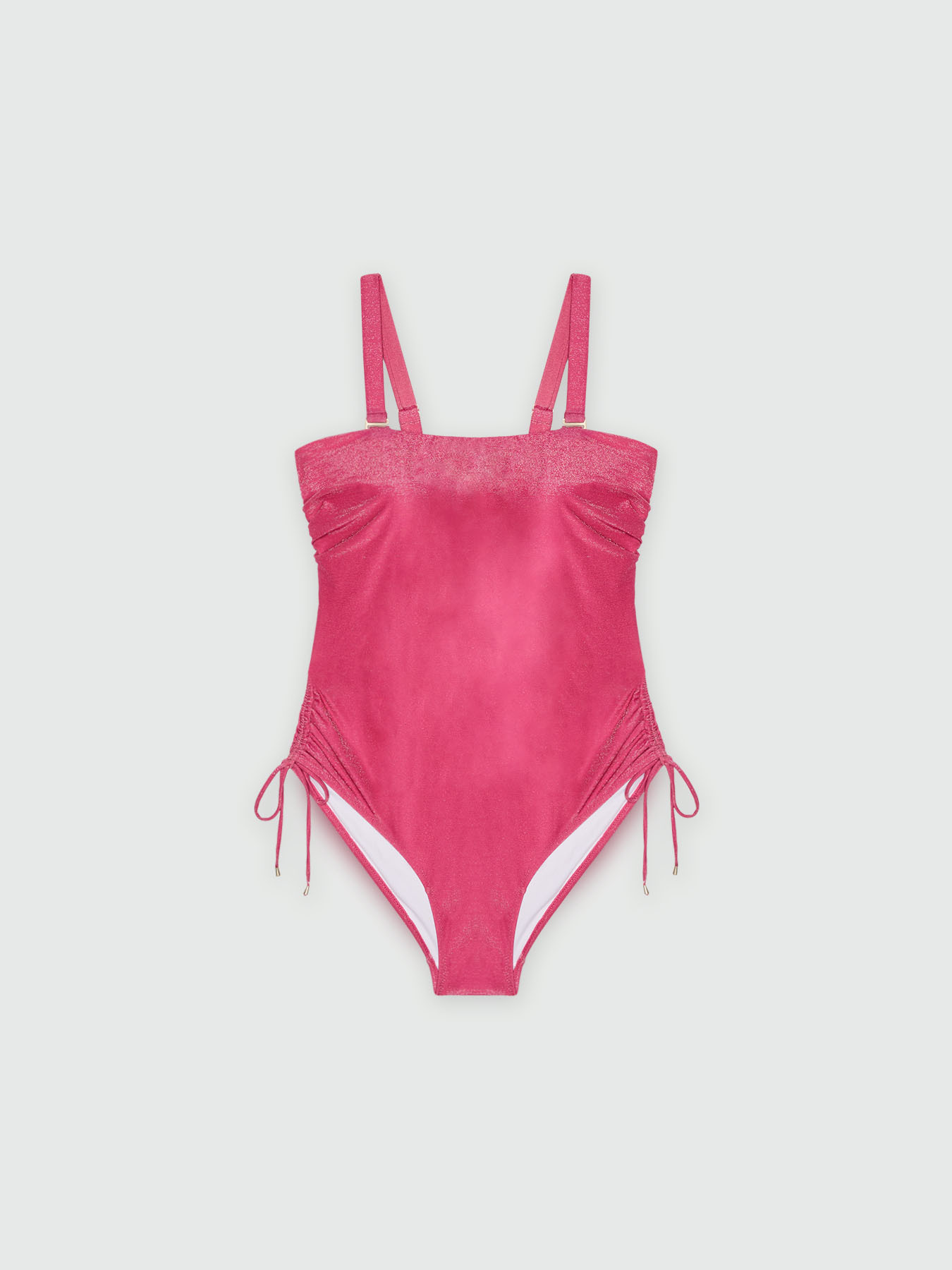 Maillot de bain une pi&egrave;ce en bandeau lurex image number 1