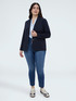 Denim jeggings with decorative buttons image number 0