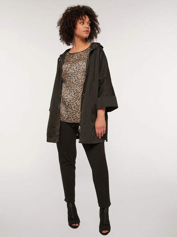 Fiorella Rubino Pantaloni dritti in tessuto scuba crêpe Donna