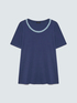 Cotton t-shirt with neckline appliqu&eacute; image number 4
