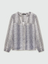 Printed lurex blouse image number 4