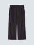 Pinstriped fabric trousers image number 4